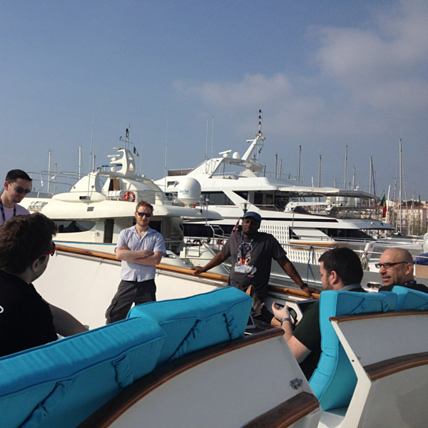 Hackers on a boat in Cannes
